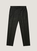 Men's Lightweight Travel Wool Trouser in Dark Charcoal Melange