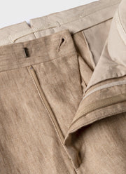 Men's Linen Two-Piece Suit in Dune Melange
