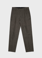 Men's Linen Two-Piece Suit in Hunter Green