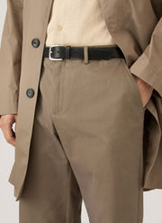 Men's Cotton Drill Trouser in Dark Stone