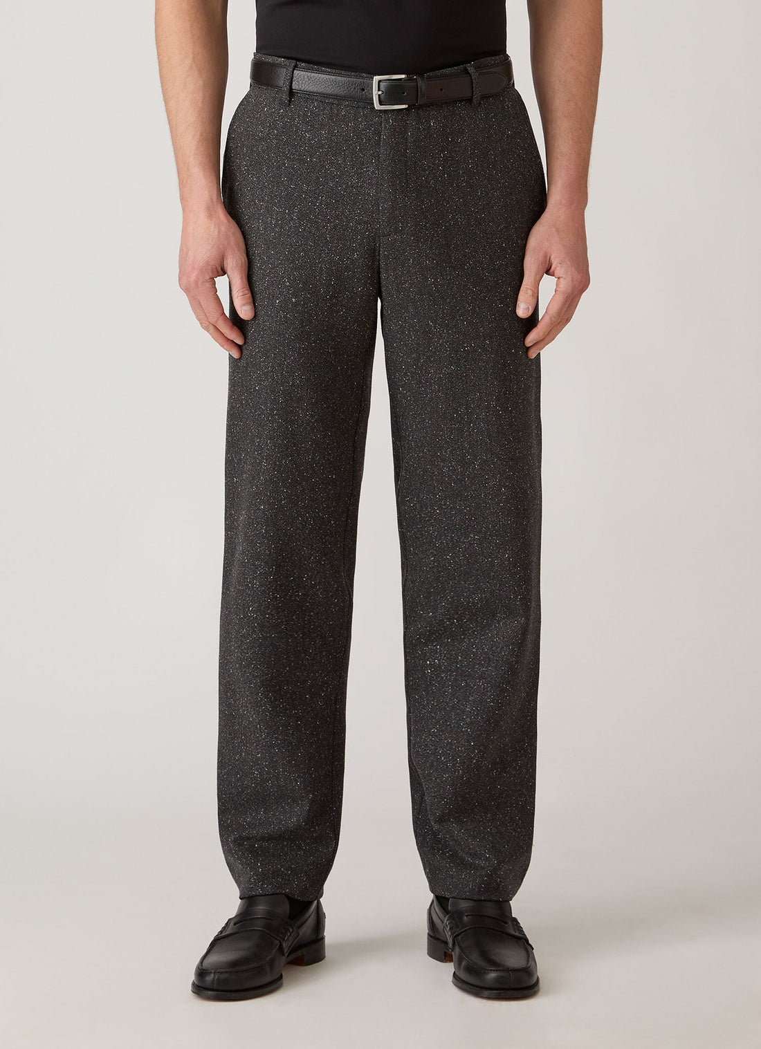 Men's Donegal Tweed Trouser in Anthracite Melange