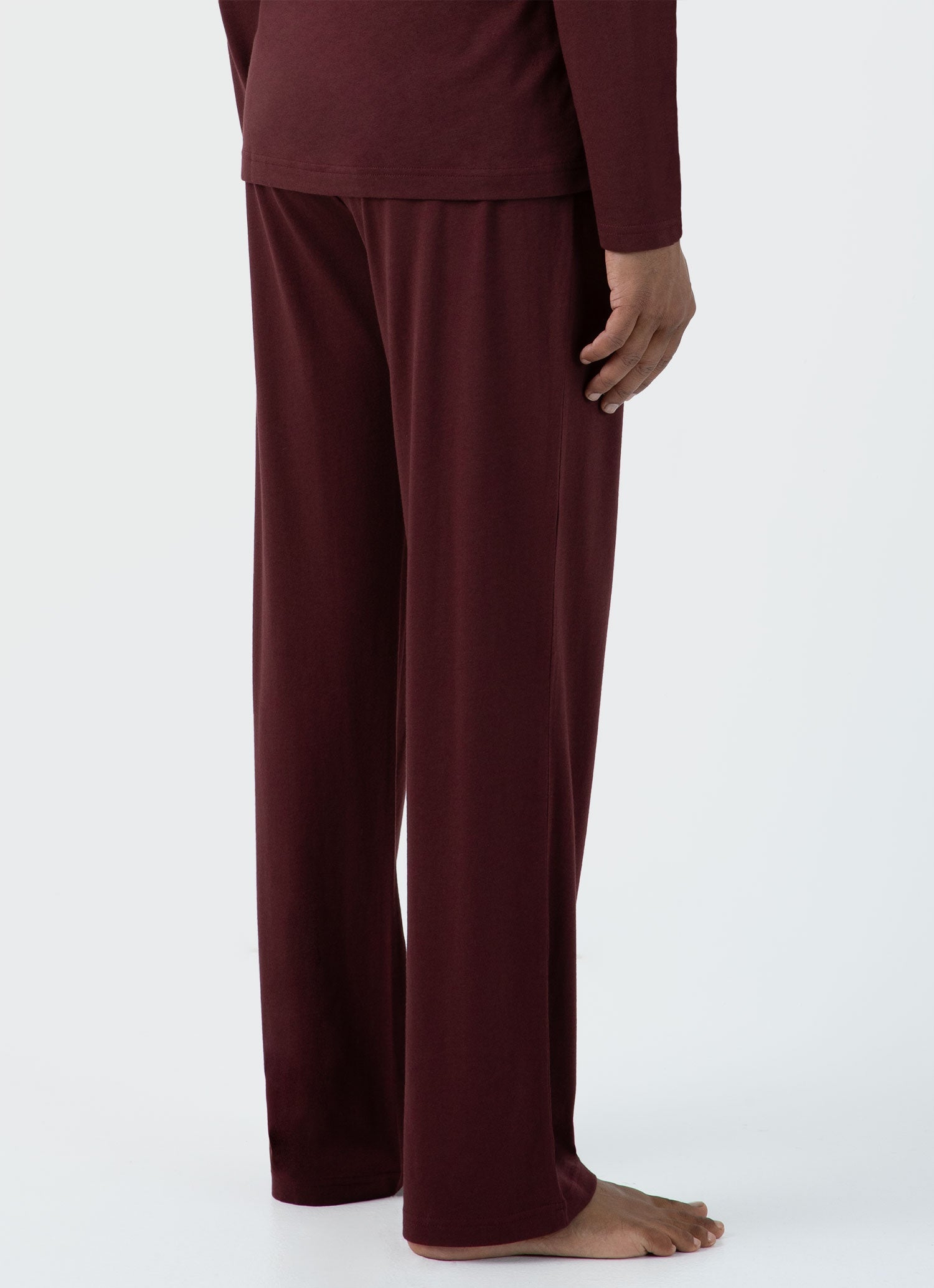 Men's Cotton Modal Lounge Pant in Maroon