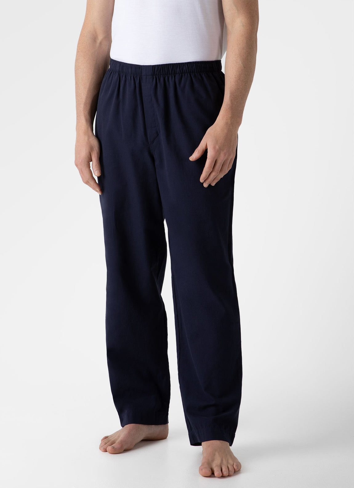 Men's Cotton Flannel Pyjama Set in Navy