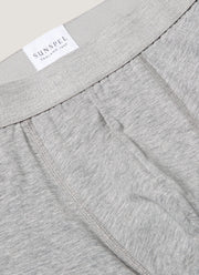 Men's Supima Cotton Stretch Boxer Briefs in Grey Melange