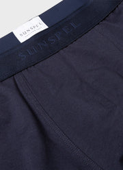 Men's Stretch Cotton Trunks in Navy