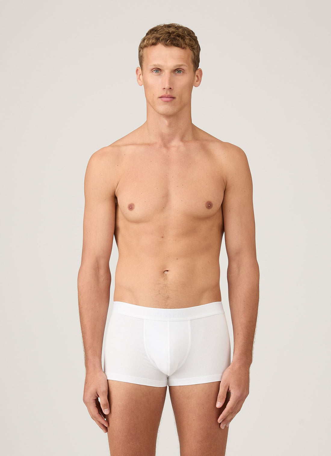 Men's Stretch Cotton Trunks 3-Pack in White