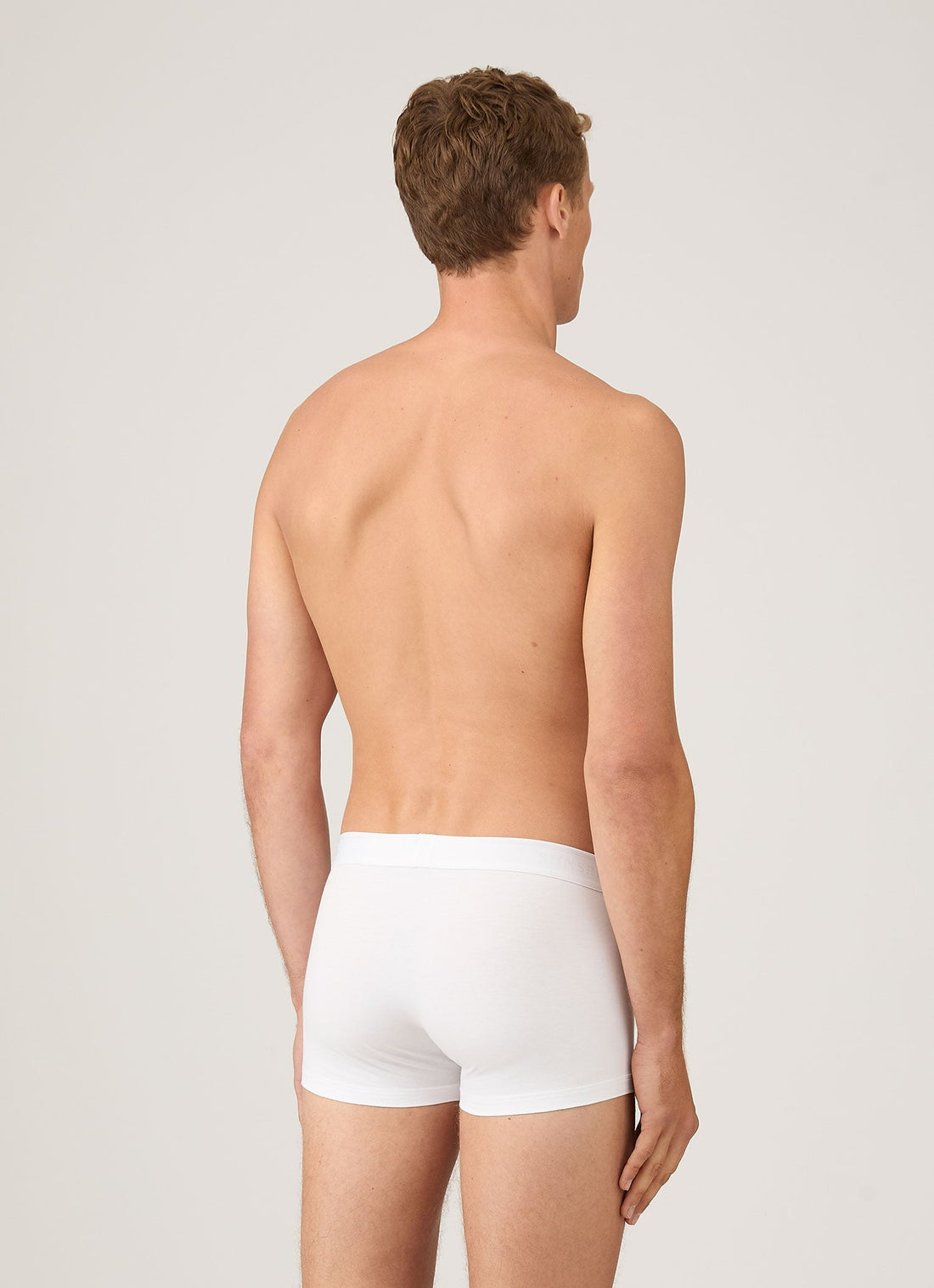 Men's Stretch Cotton Trunks 3-Pack in White