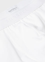 Men's Stretch Cotton Trunks in White