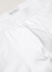Men's Stretch Cotton Trunks 3-Pack in White