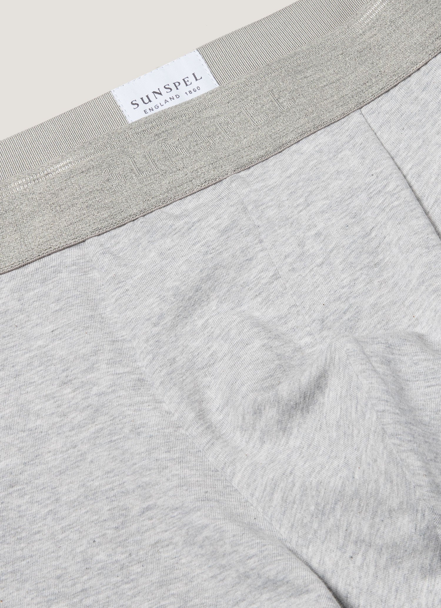 ストレッチコットントランクス（3枚セット）（Grey Melange）| Sunspel