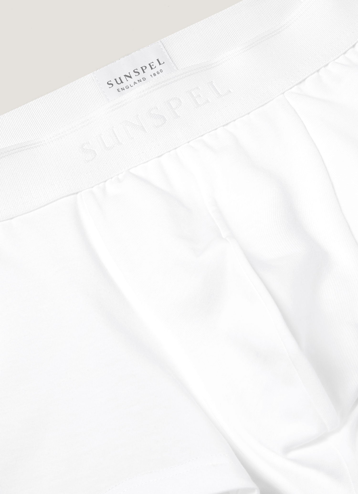 Men's Stretch Cotton Trunks 3-Pack in White