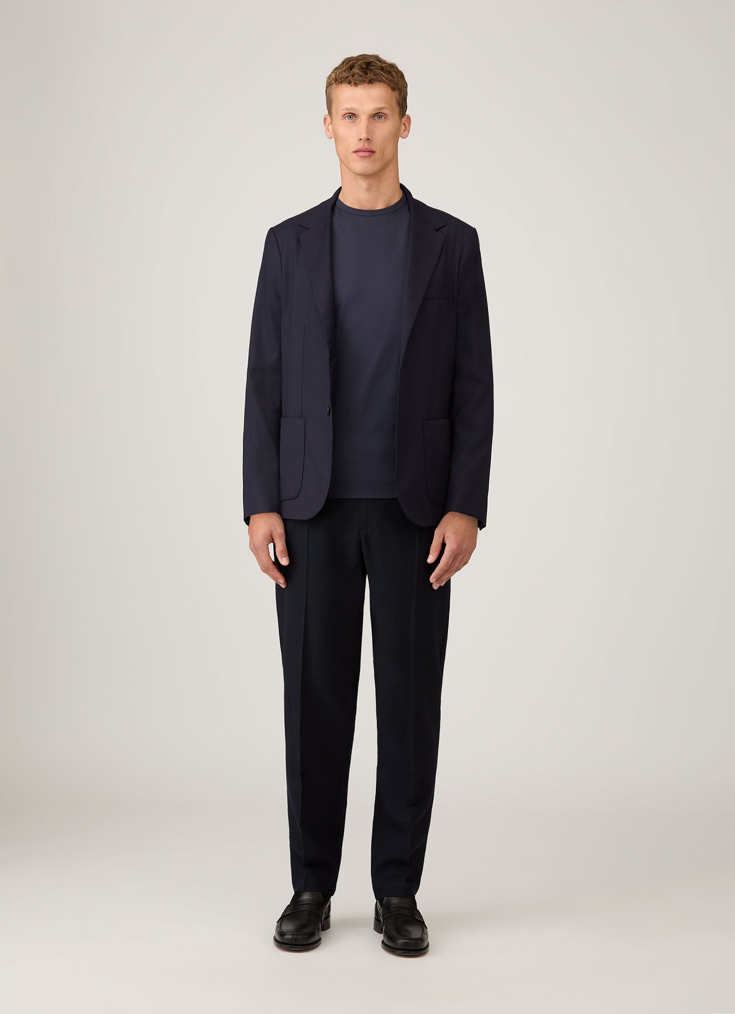 クラシックTシャツ （Navy）| Sunspel