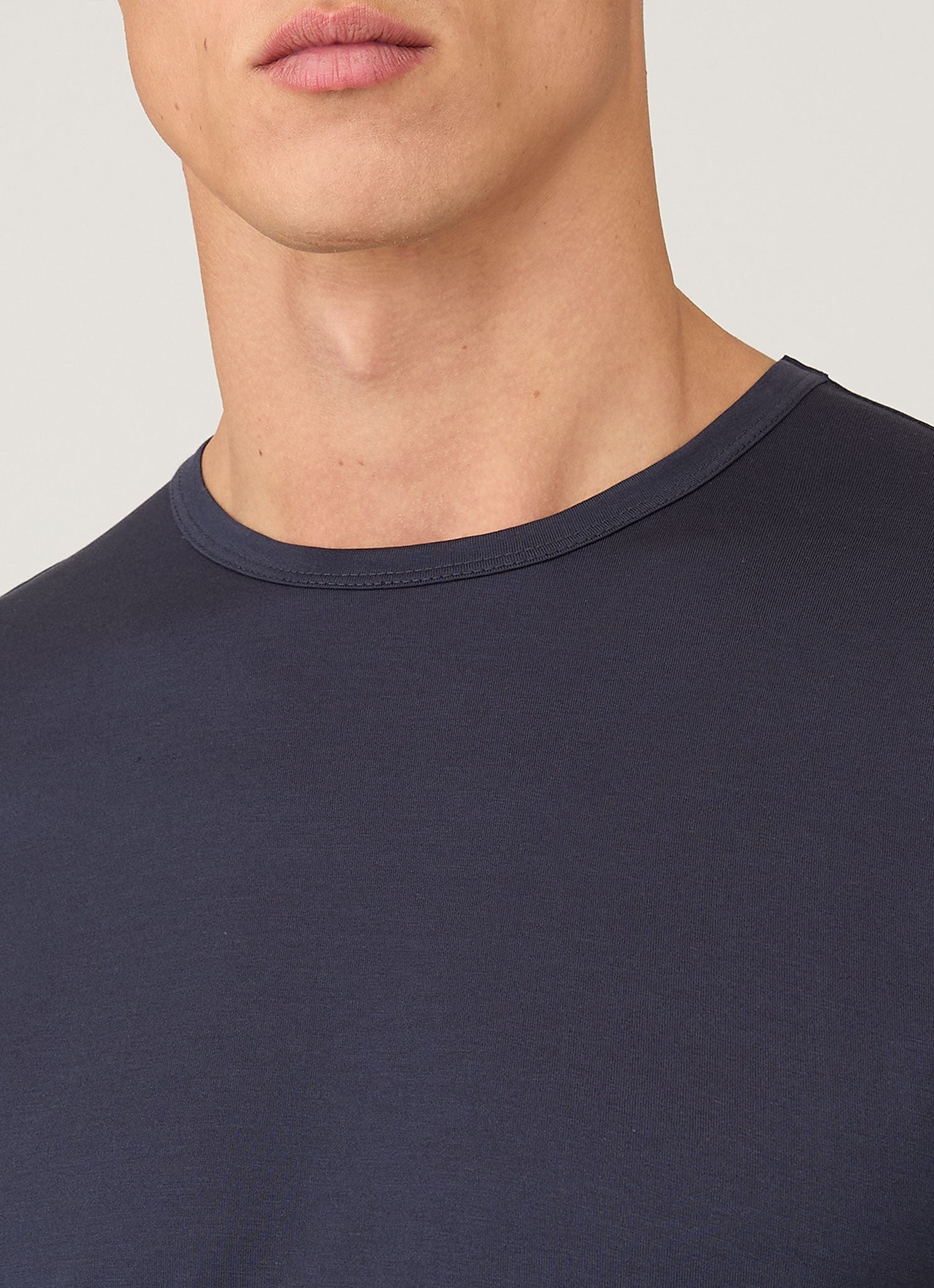 クラシックTシャツ （Navy）| Sunspel