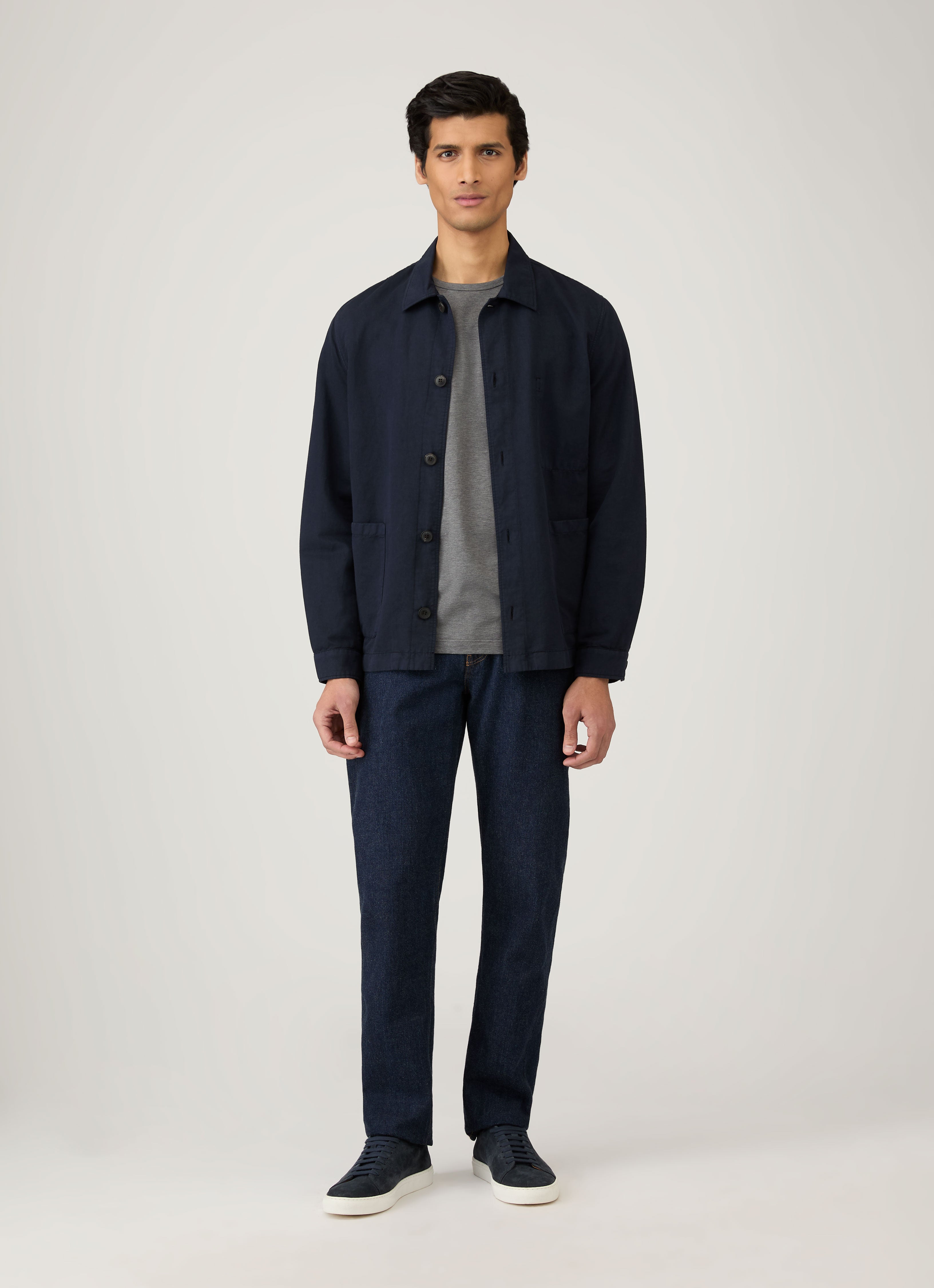 クラシックTシャツ （Charcoal Melange）| Sunspel