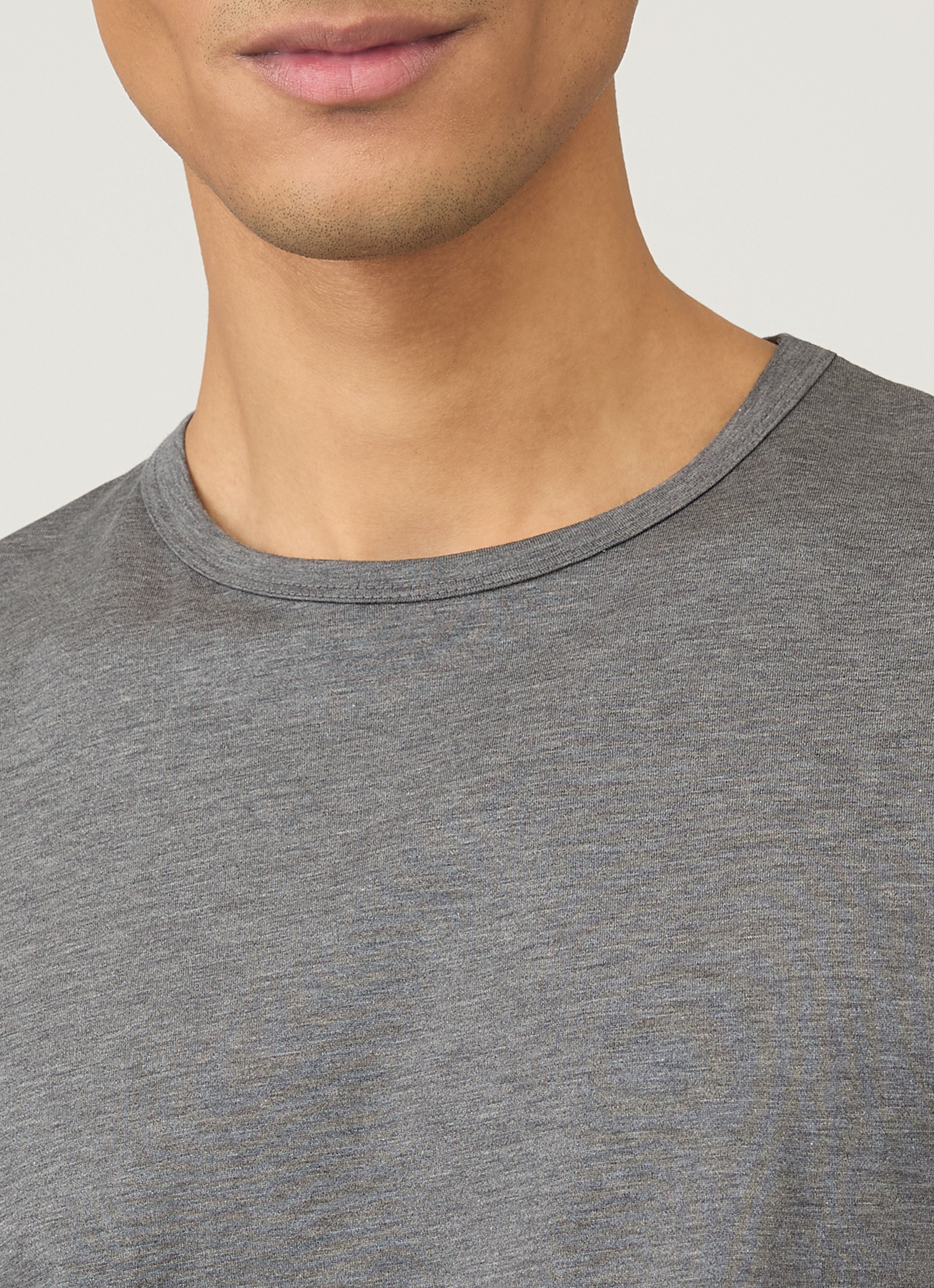 クラシックTシャツ （Charcoal Melange）| Sunspel
