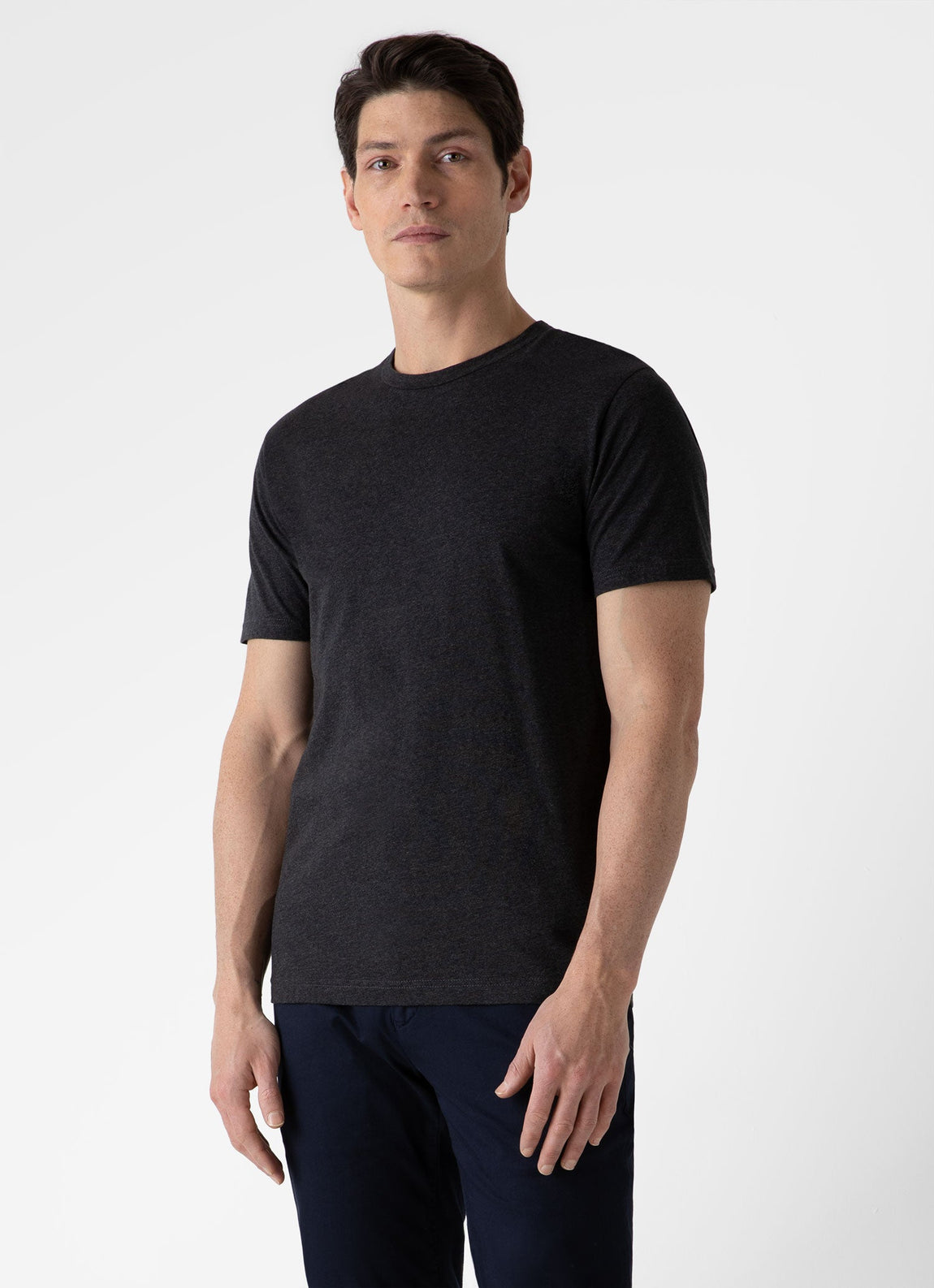 Men's Riviera T-shirt in Charcoal Melange