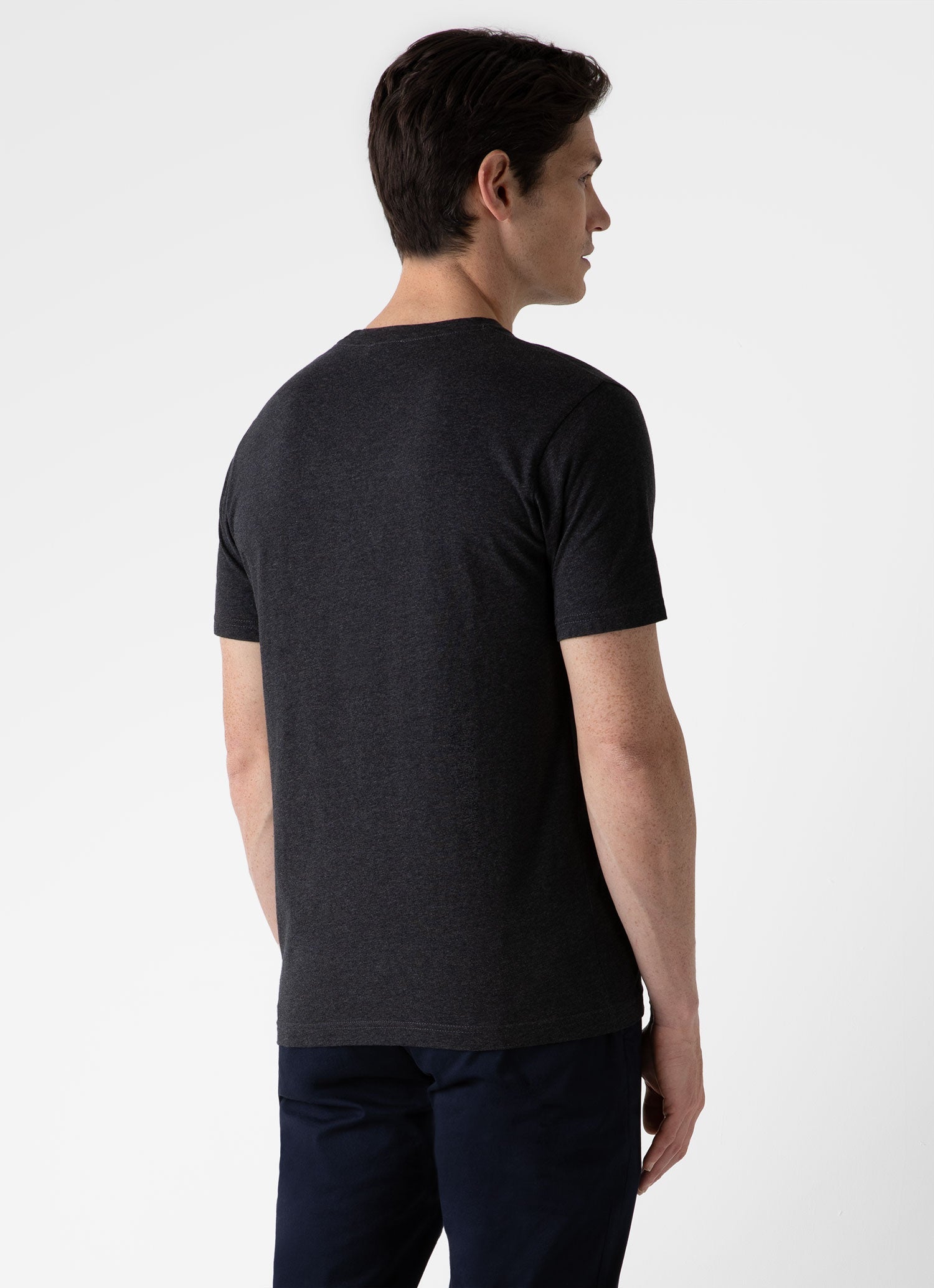 Men's Riviera T-shirt in Charcoal Melange