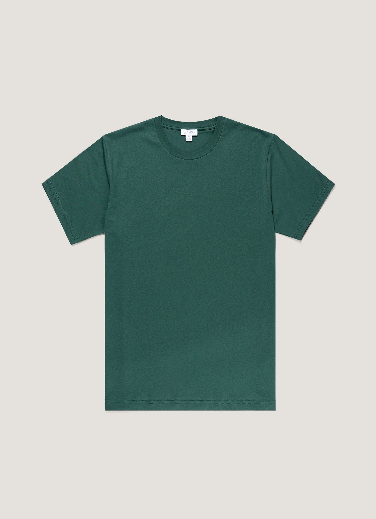 リヴィエラ（ミッドウェイト） Tシャツ（Forest）| Sunspel