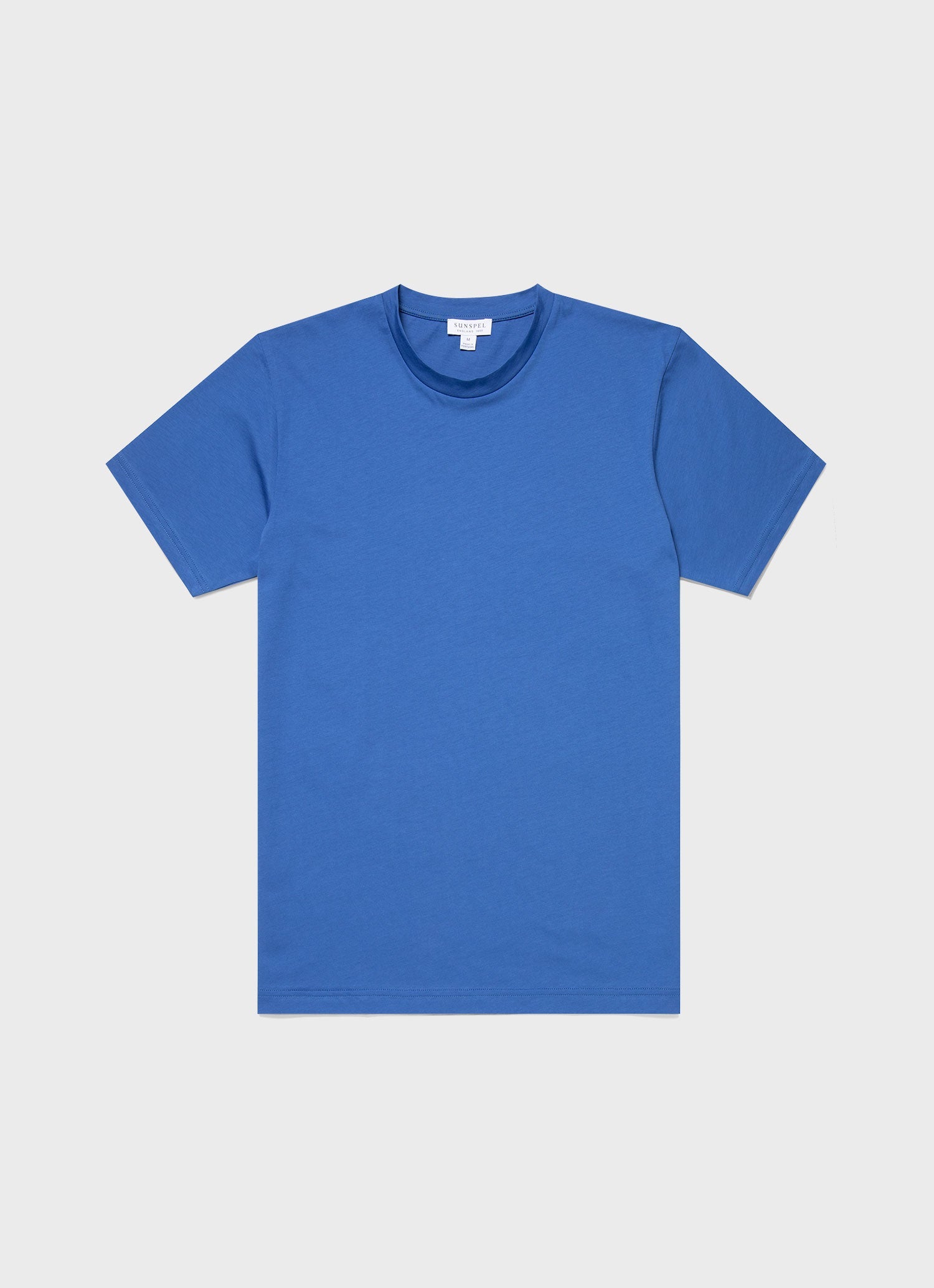 リヴィエラ（ミッドウェイト） Tシャツ（French Blue）| Sunspel