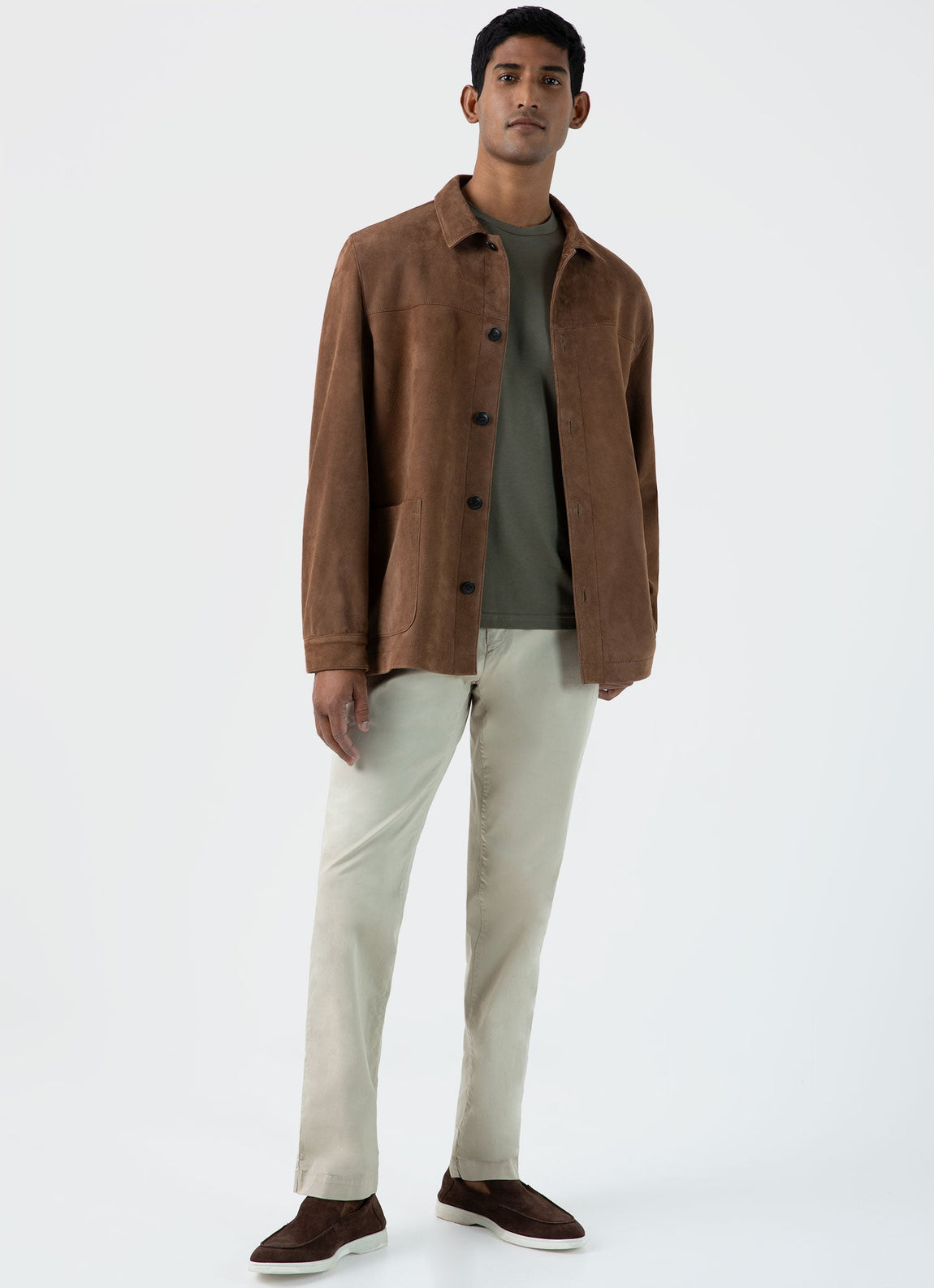 Men's Riviera Midweight T‑shirt in Khaki