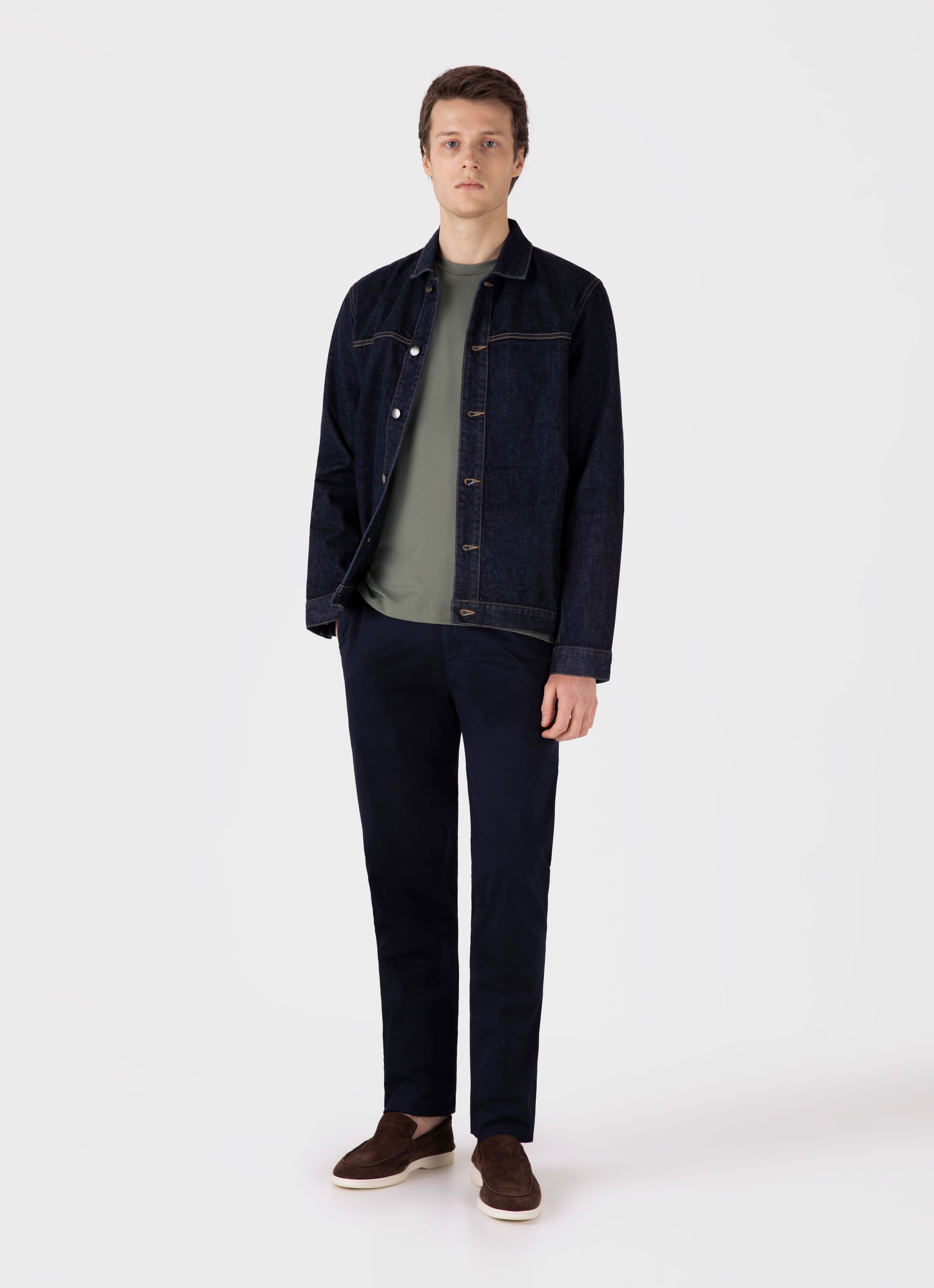 Men's Riviera Midweight T-shirt in Dusk Green