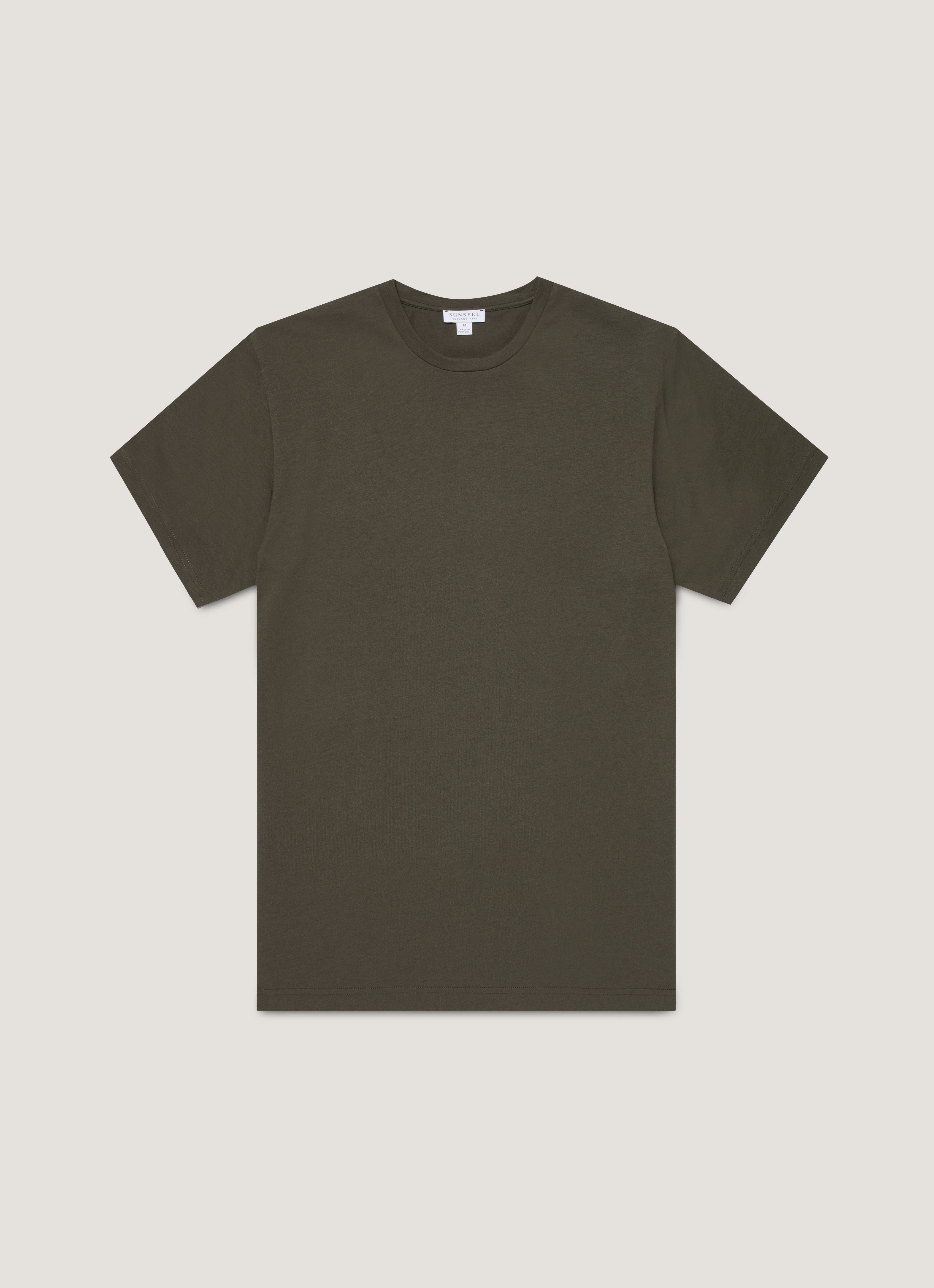 リヴィエラ（ミッドウェイト） Tシャツ（Dark Green）| Sunspel