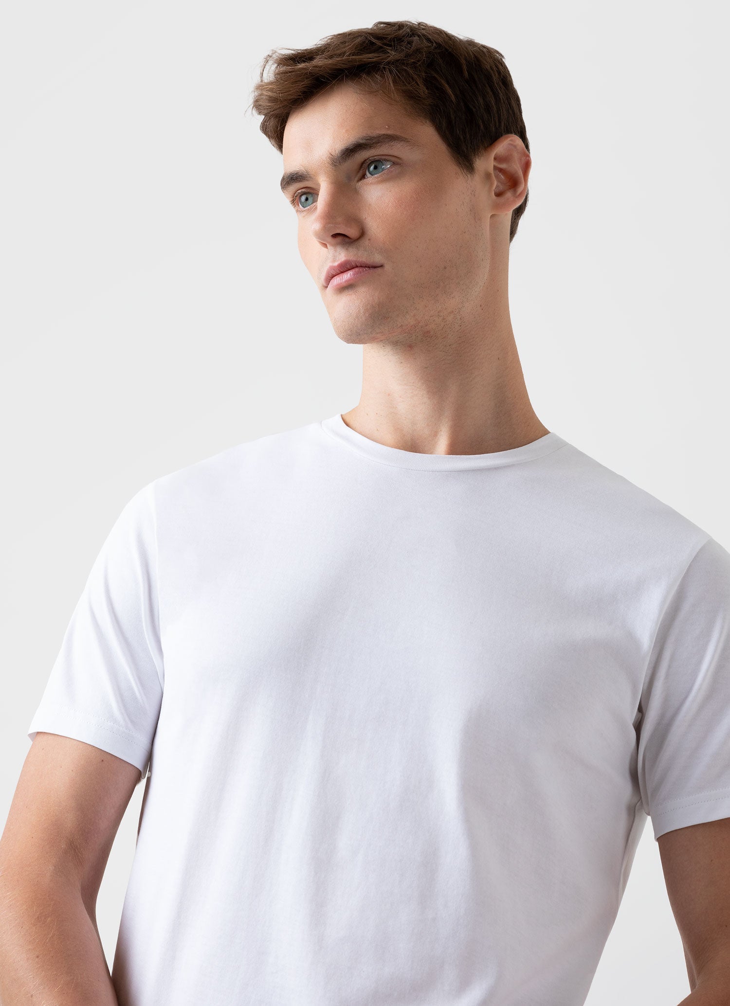 リヴィエラ（ミッドウェイト） Tシャツ （White）| Sunspel