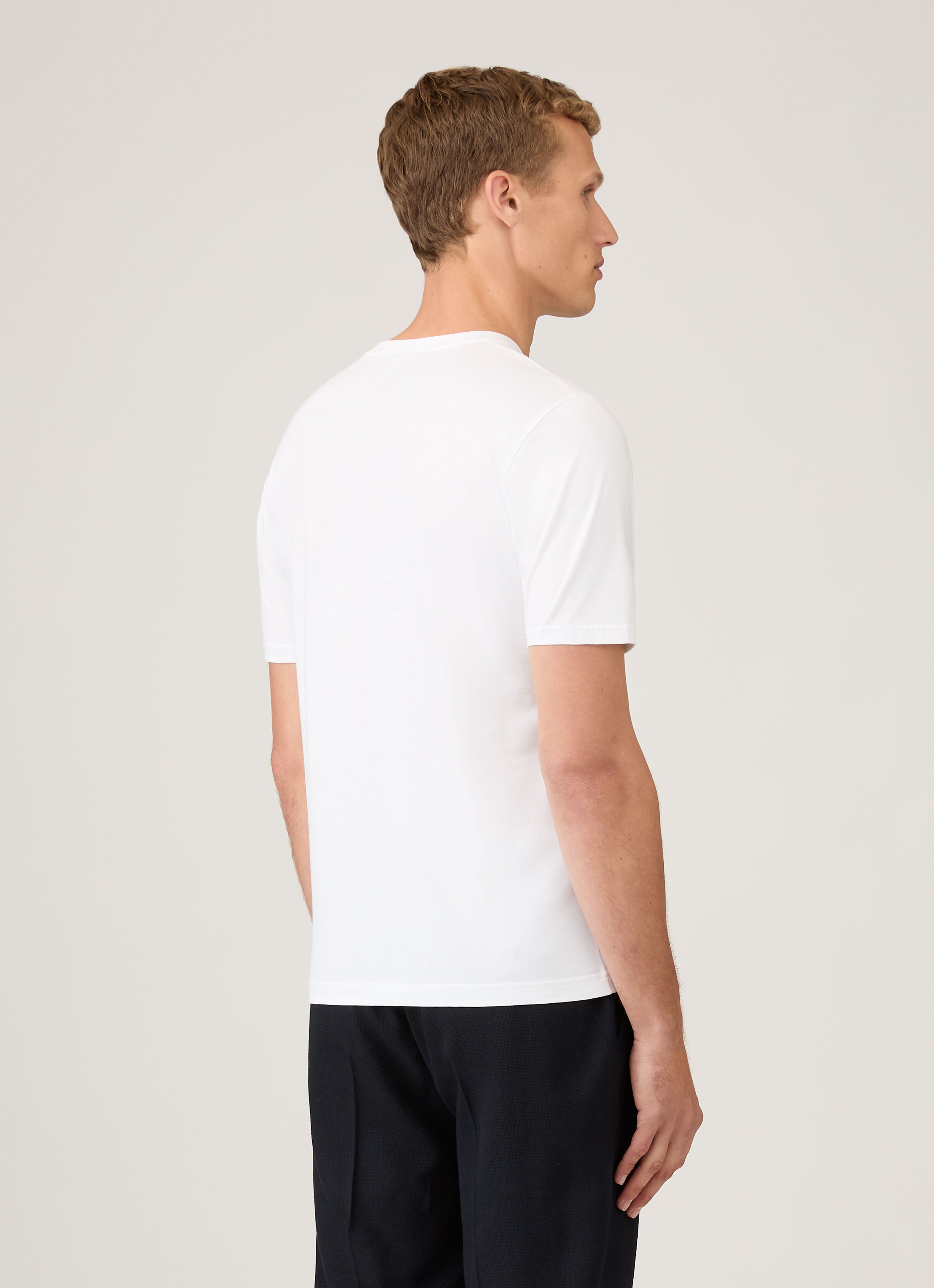 リヴィエラ（ミッドウェイト） Tシャツ （White）| Sunspel