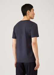 Men's Riviera Midweight V‑neck T‑shirt in Navy