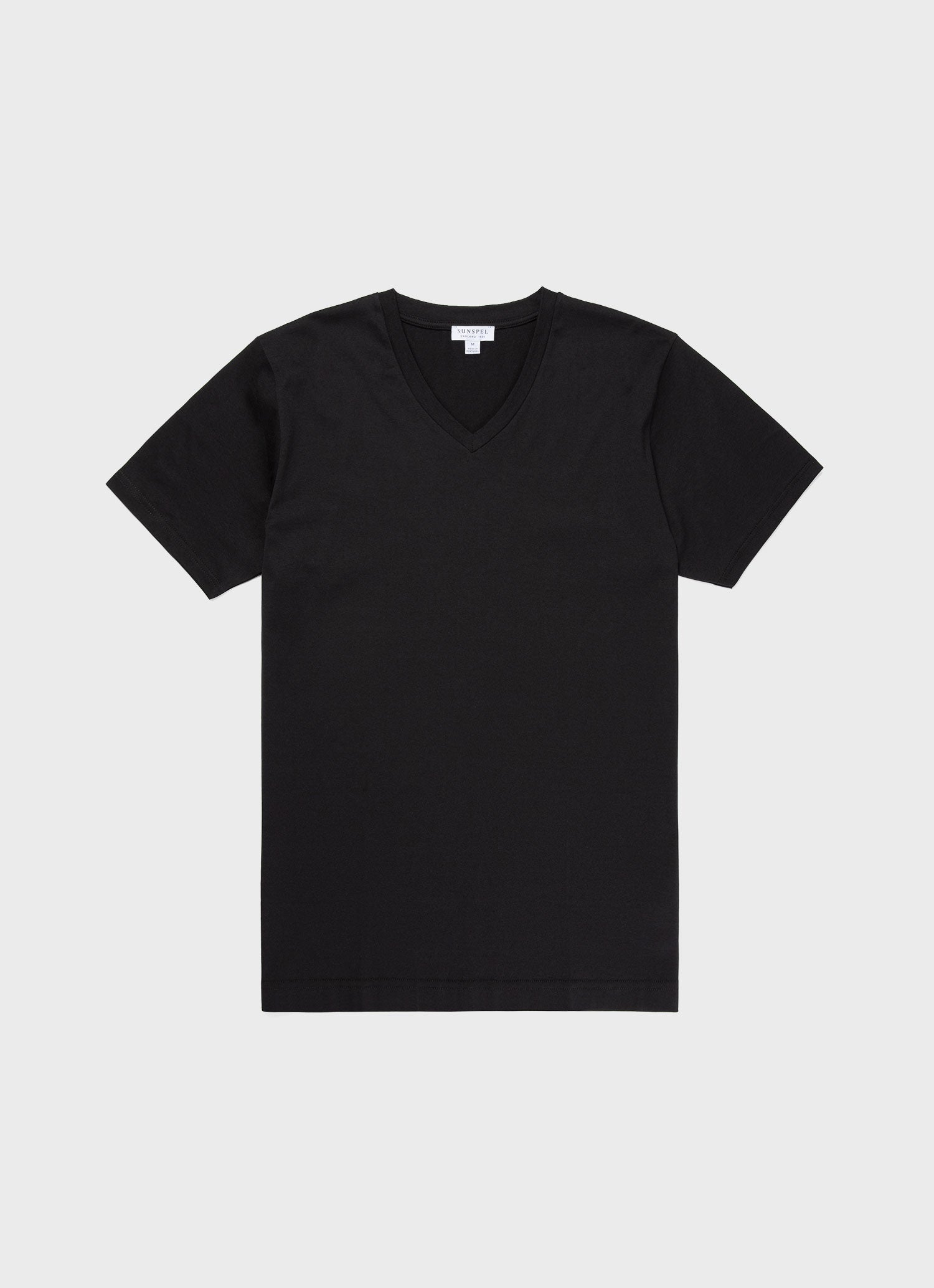 Men's Riviera V Neck T-shirt in Black