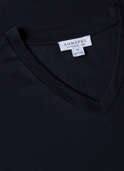 Men's Riviera V Neck T-shirt in Navy