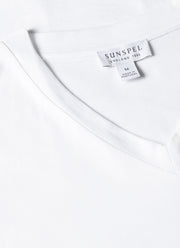 Men's Riviera V Neck T-shirt in White