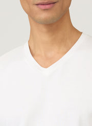 Men's Riviera V-neck T-shirt in White