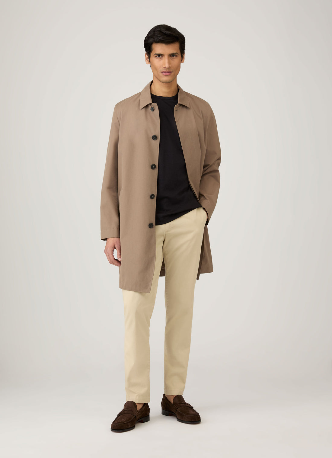 Men's Sea Island Cotton T-shirt in Black