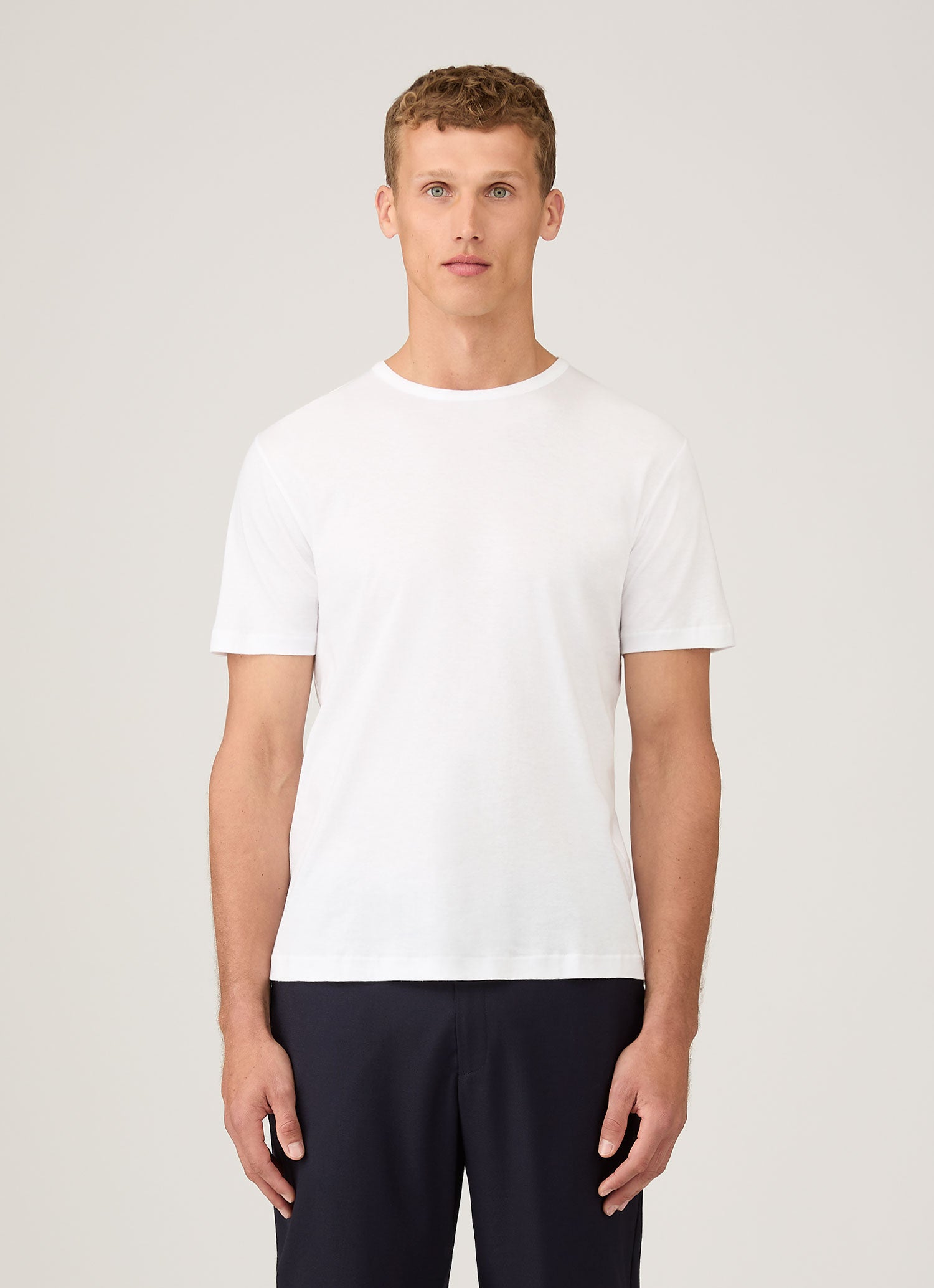 シーアイランドコットンTシャツ （White）| Sunspel