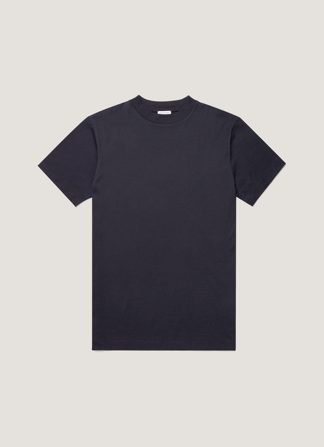 Men's Mock Neck T-shirt in Navy