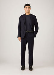 Men's Mock Neck T-shirt in Navy