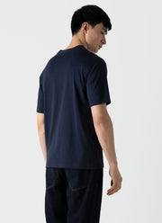 Men's Mock Neck T-shirt in Navy