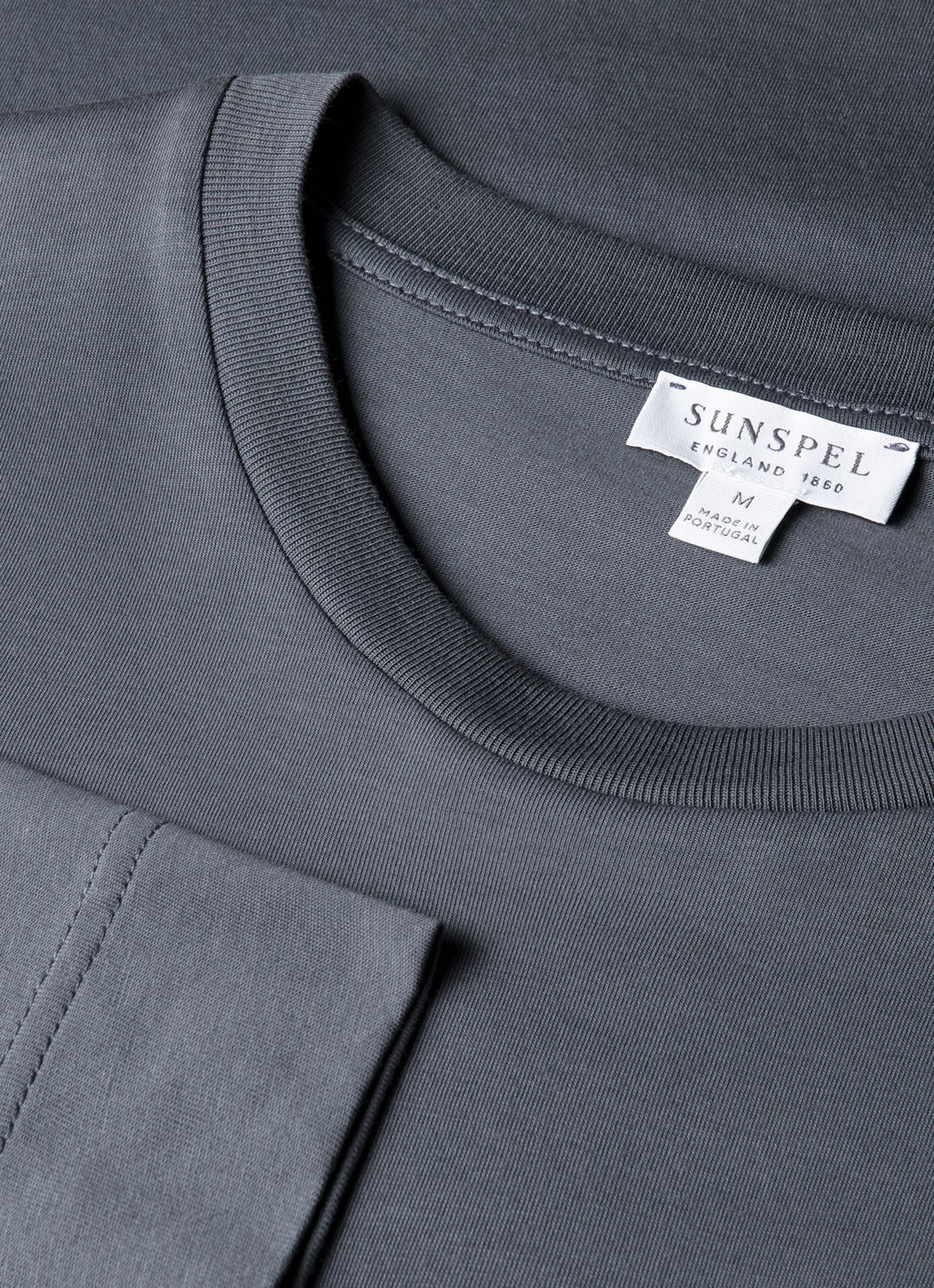 Men's Long Sleeve Riviera Midweight T‑shirt in Slate Blue