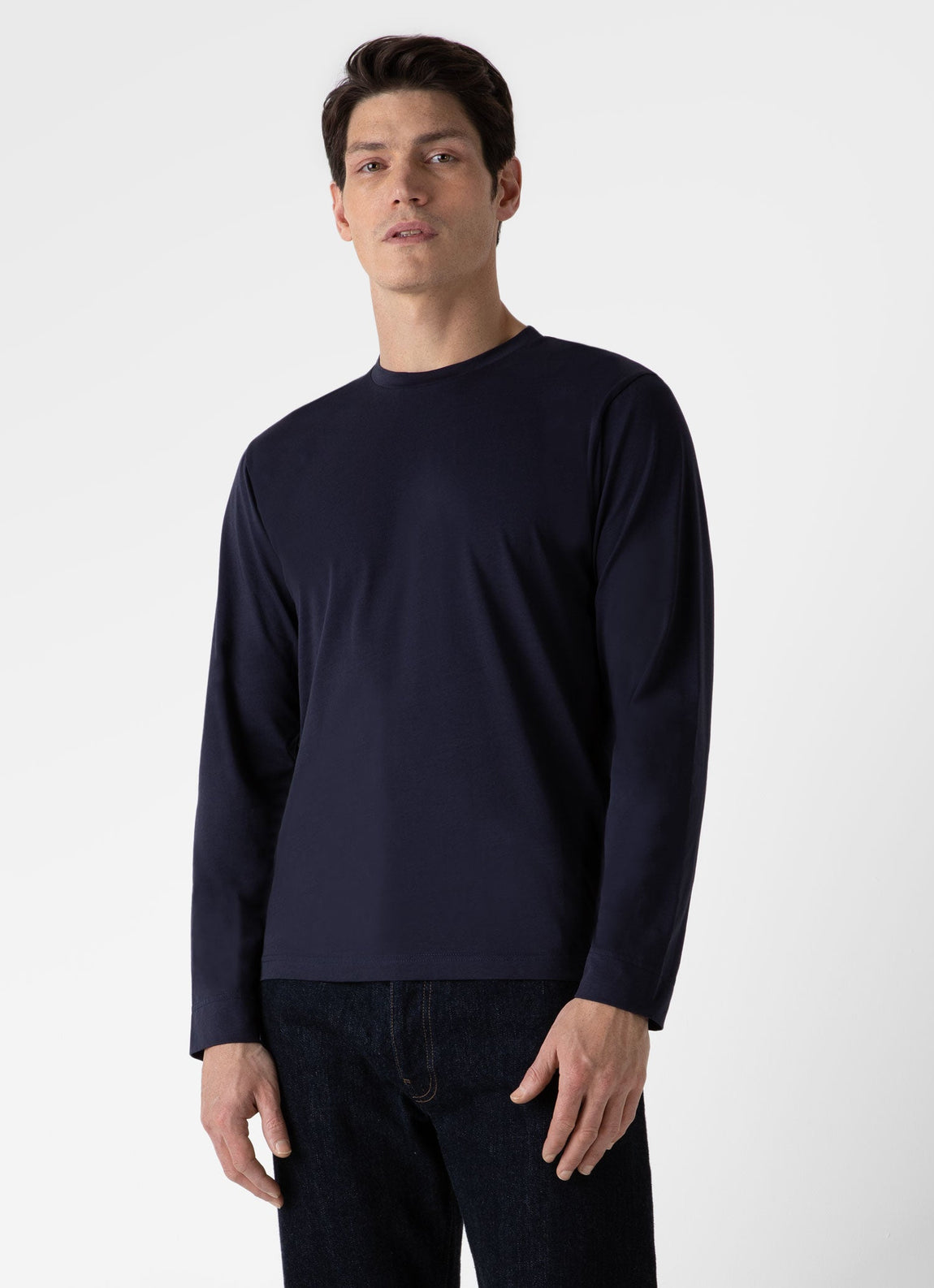 Men's Long Sleeve Riviera T-shirt in Navy