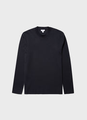 Men's Carbon Brushed Long Sleeve T-shirt in Black