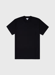 Men's Brushed Cotton T-shirt in Black