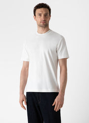 Men's Brushed Cotton T-shirt in Ecru