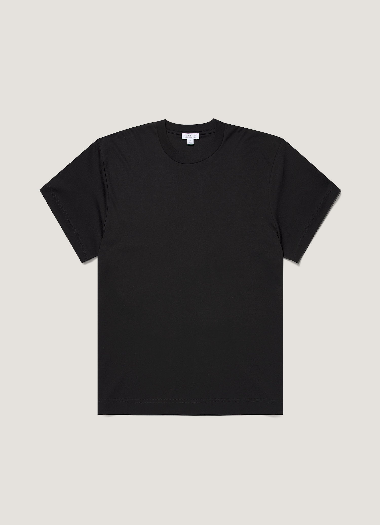 オーバーサイズ（ヘビーウェイト）T シャツ（Black）|Sunspel