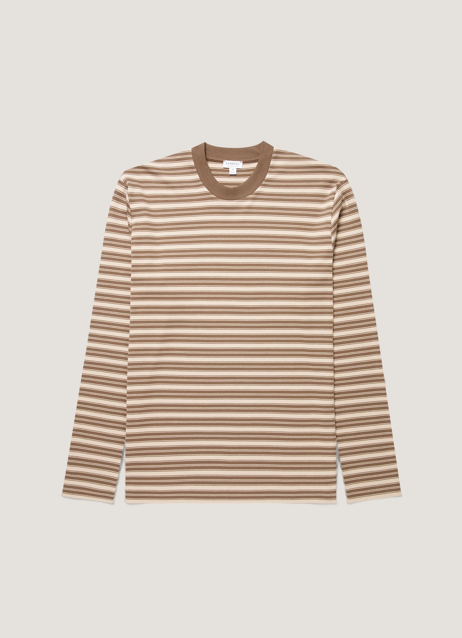 Men's Long Sleeve Heavyweight T-shirt in Hazelwood/Dark Cedar