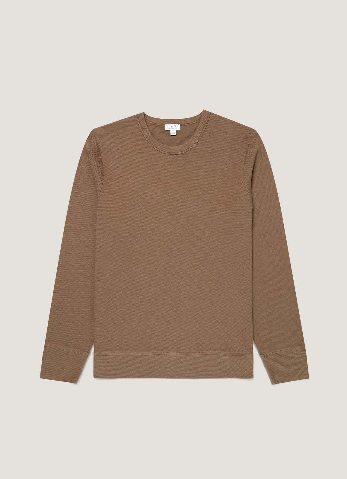 Men's Long Sleeve Cellulock Crew Neck in Dark Cedar