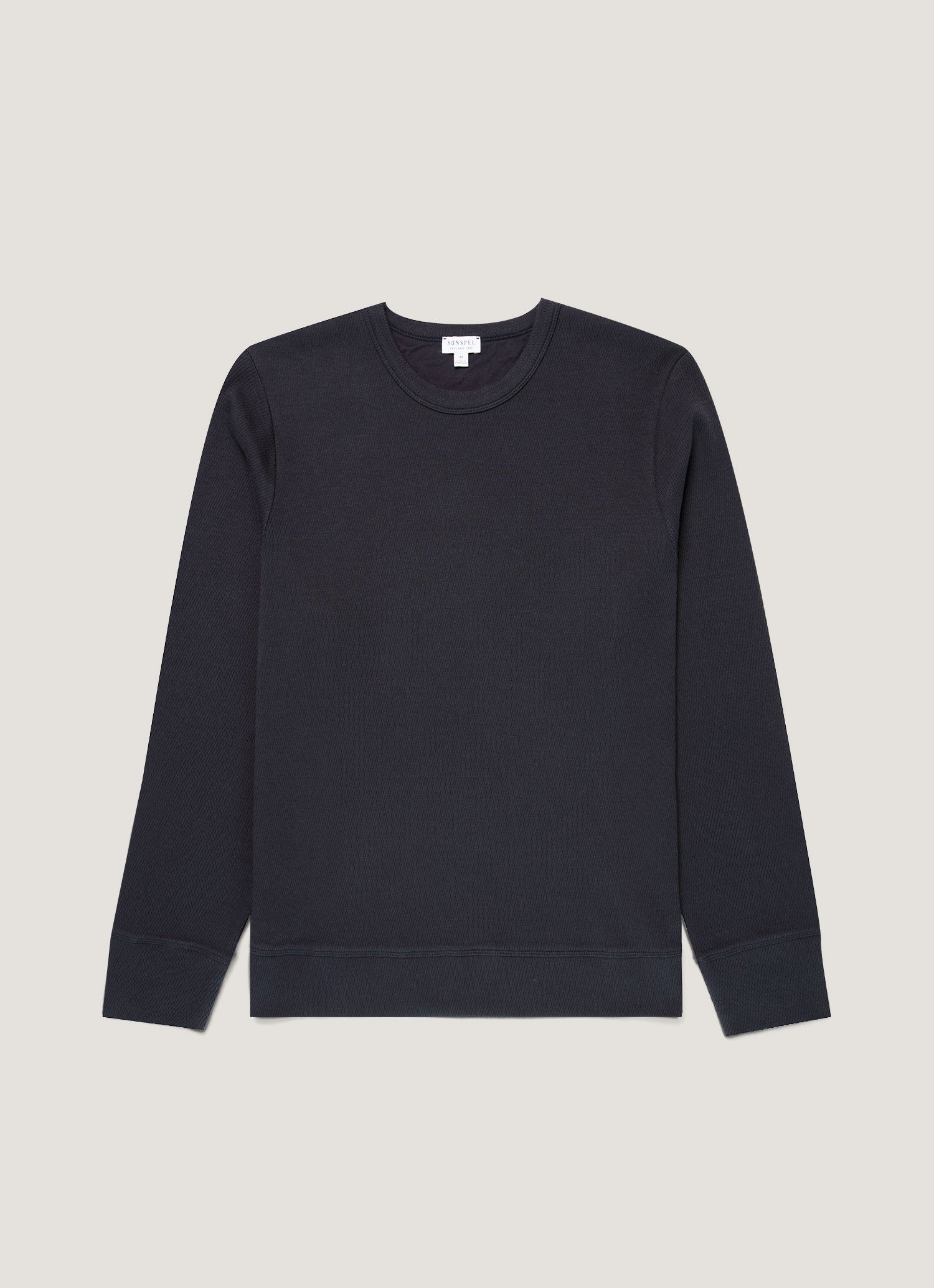 Sunspel ループバック スウェットシャツ ネイビー L ループバックスウェットシャツ（Navy）| Sunspel