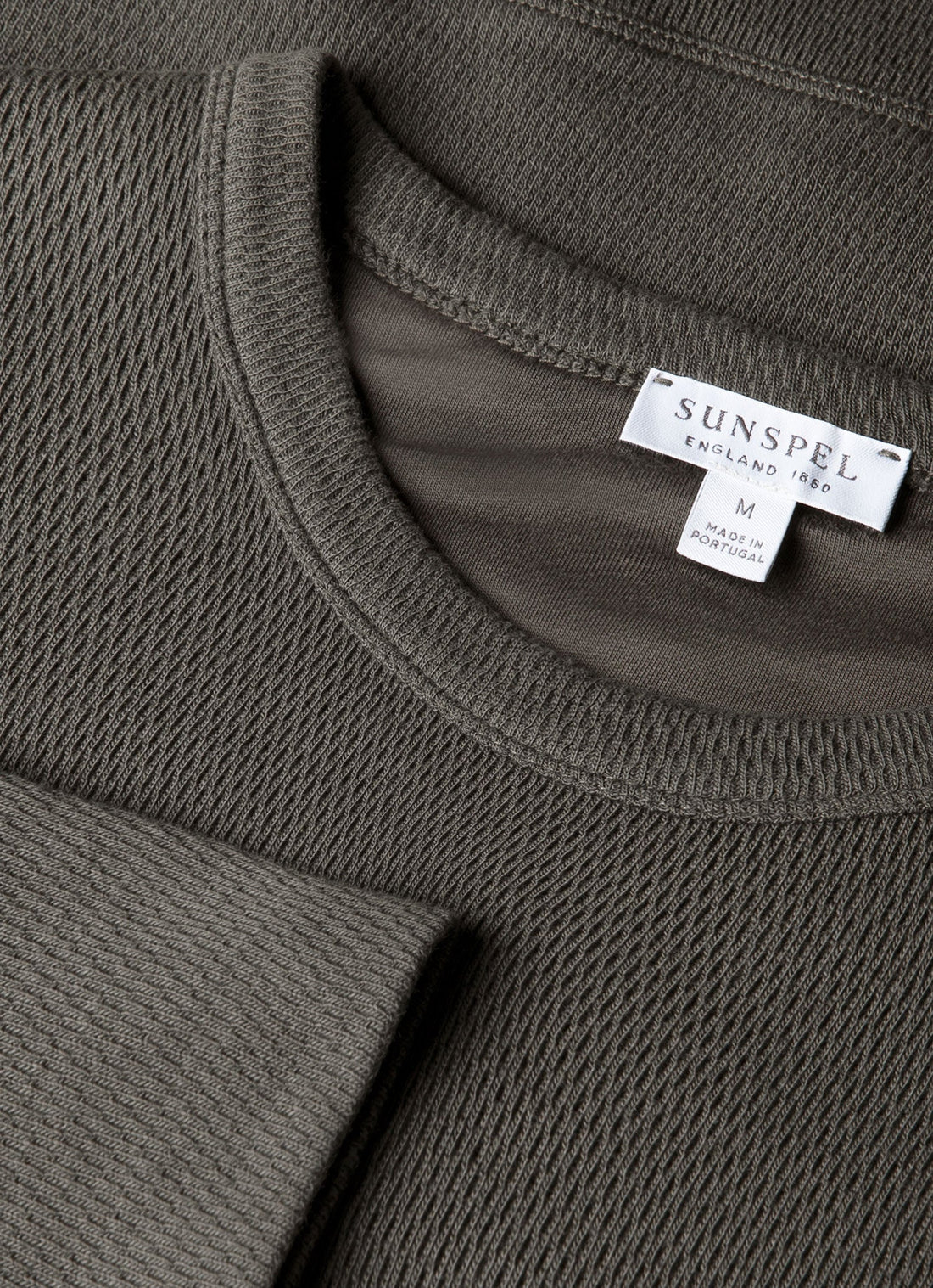 Men's Long Sleeve Cellulock Crew Neck in Charcoal