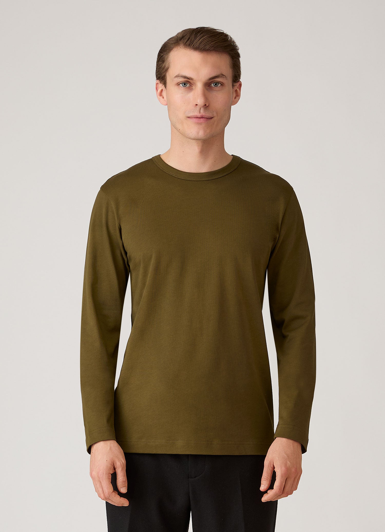 ロングスリーブ ヘビーウェイト クラシック Tシャツ（Loden Green