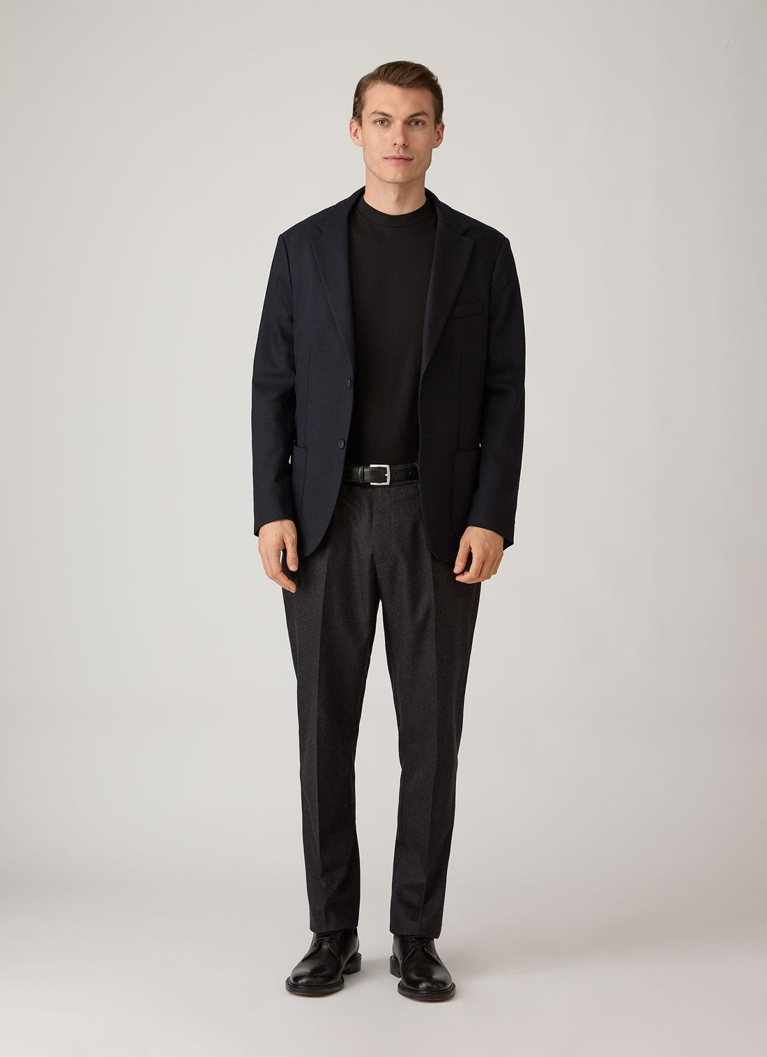 Men's Cotton Piqué T-shirt in Black